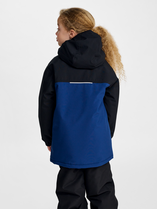 hmlJR BLOCK JACKET WP, ESTATE BLUE, model
