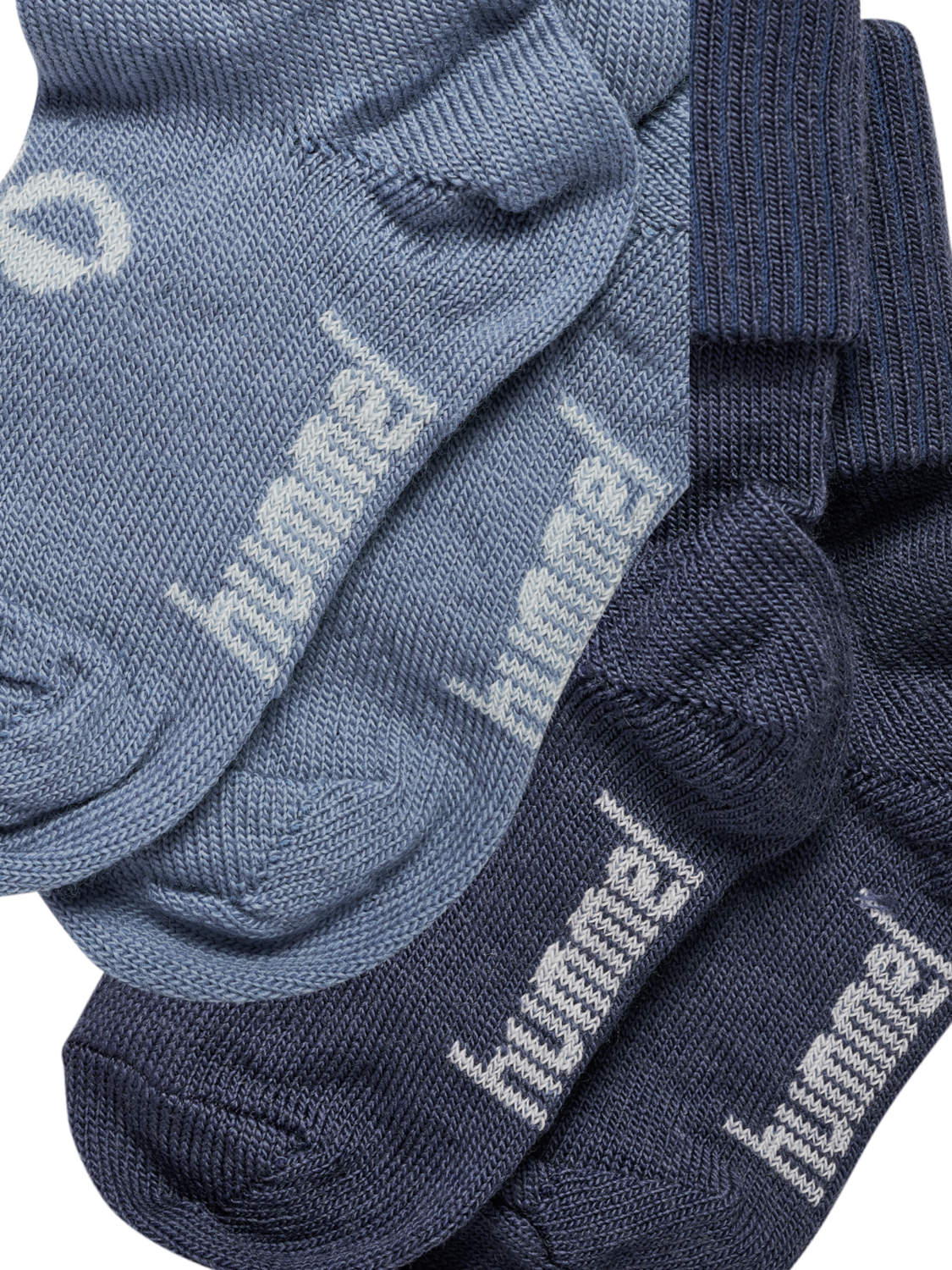 hmlMINI WOOL 2-PACK SOCKS, OMBRE BLUE/FLINT STONE, packshot