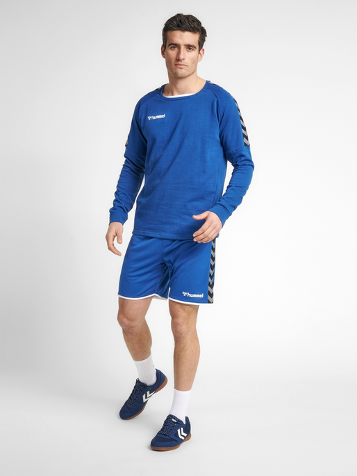hmlAUTHENTIC TRAINING SWEAT, TRUE BLUE, model