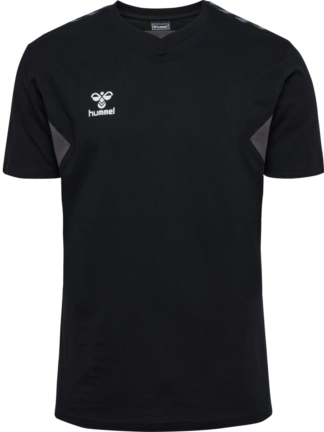 hmlAUTHENTIC CO T-SHIRT S/S, BLACK, packshot