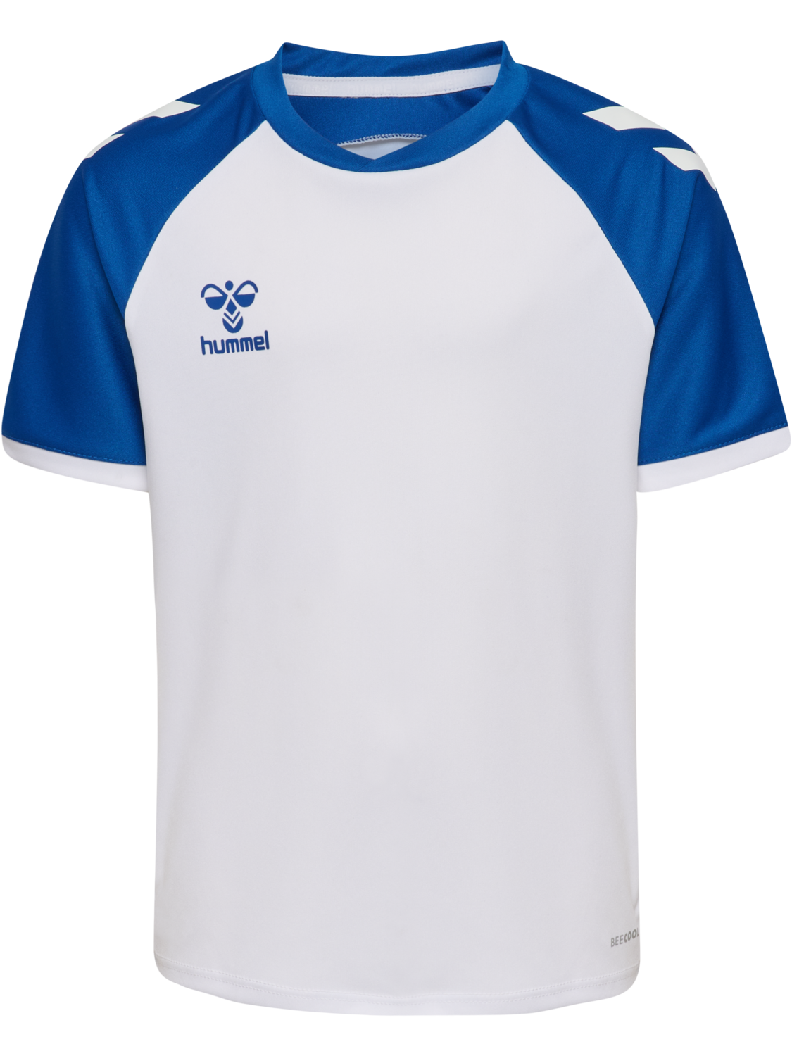 hmlMATCH LEAGUE JERSEY S/S KIDS, WHITE/TRUE BLUE, packshot