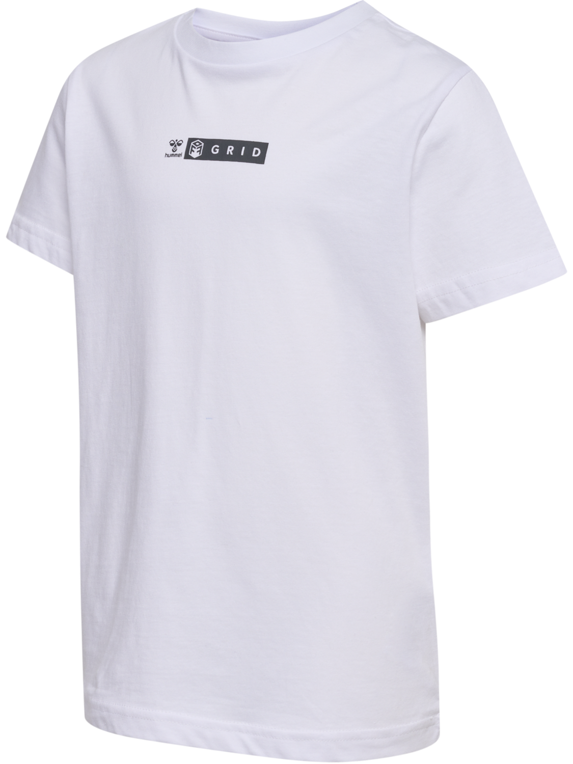 hmlOFFGRID TEE S/S KIDS, WHITE/FORGED IRON, packshot