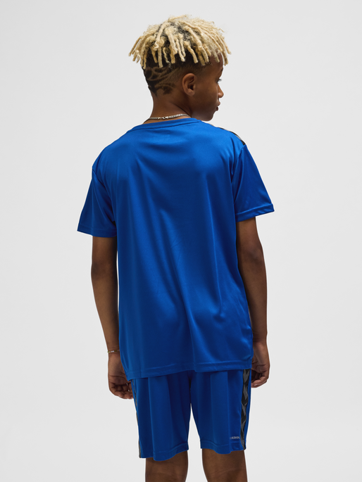 hmlAUTHENTIC PL JERSEY S/S KIDS, TRUE BLUE, model