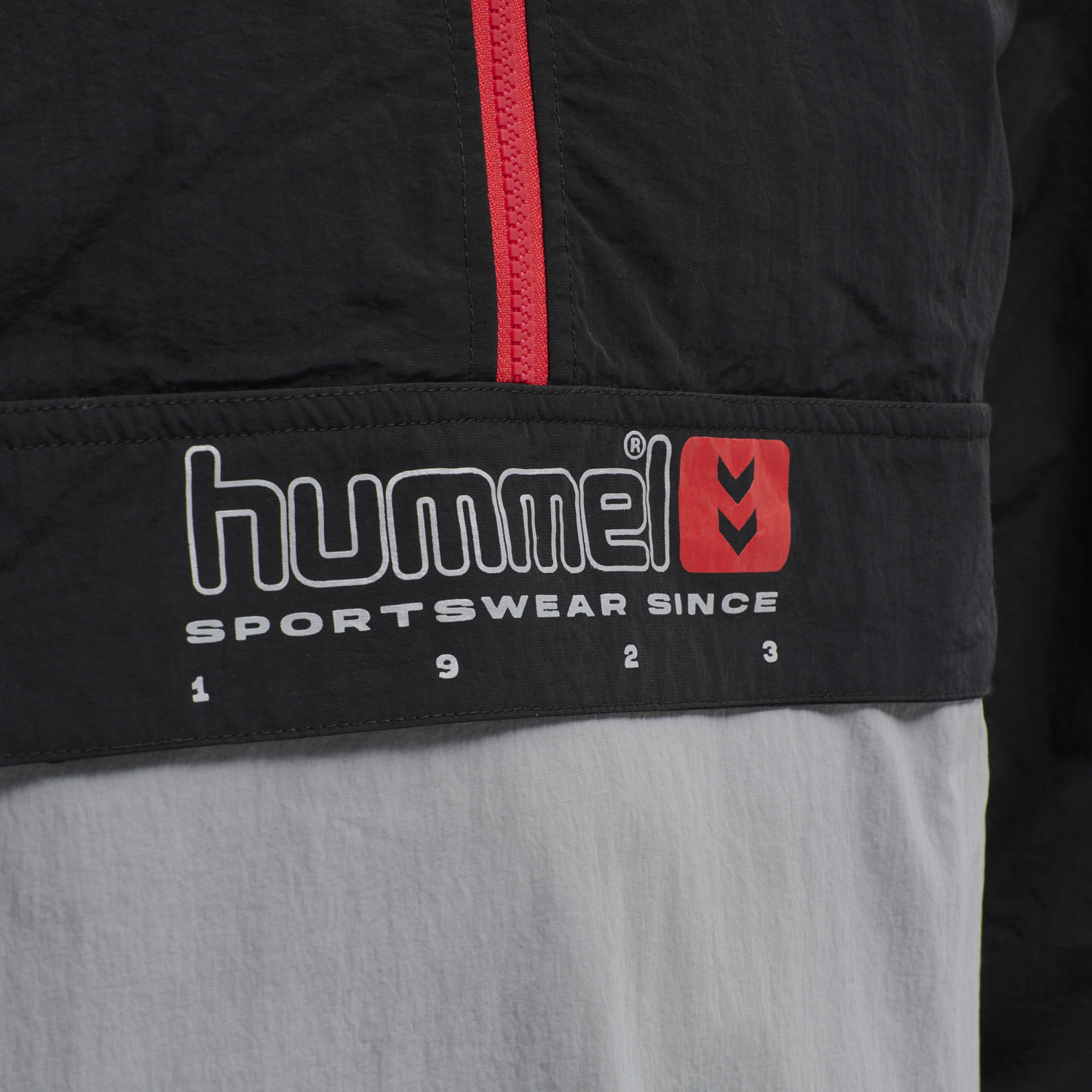 hmlLGC MUSA WOV HALFZIP JACKET, BLACK, packshot