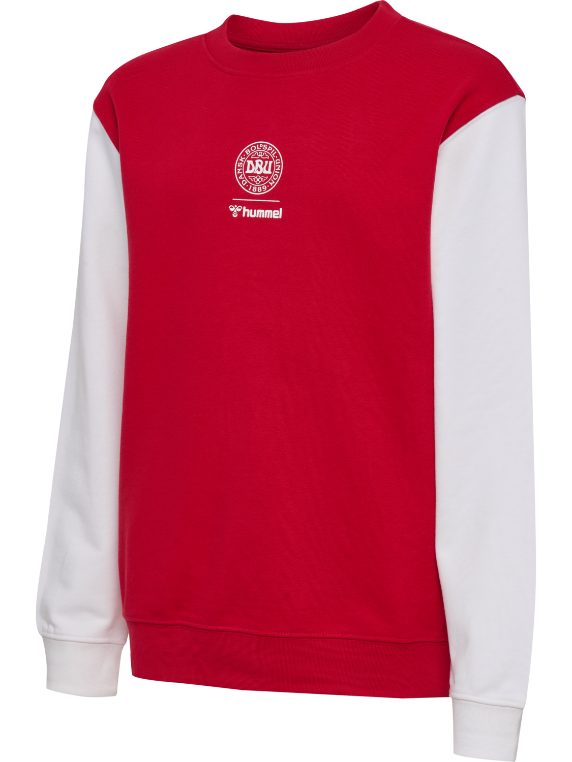 DBU 26 FAN RED-WHITE CREW NECK KIDS, TANGO RED/WHITE, packshot