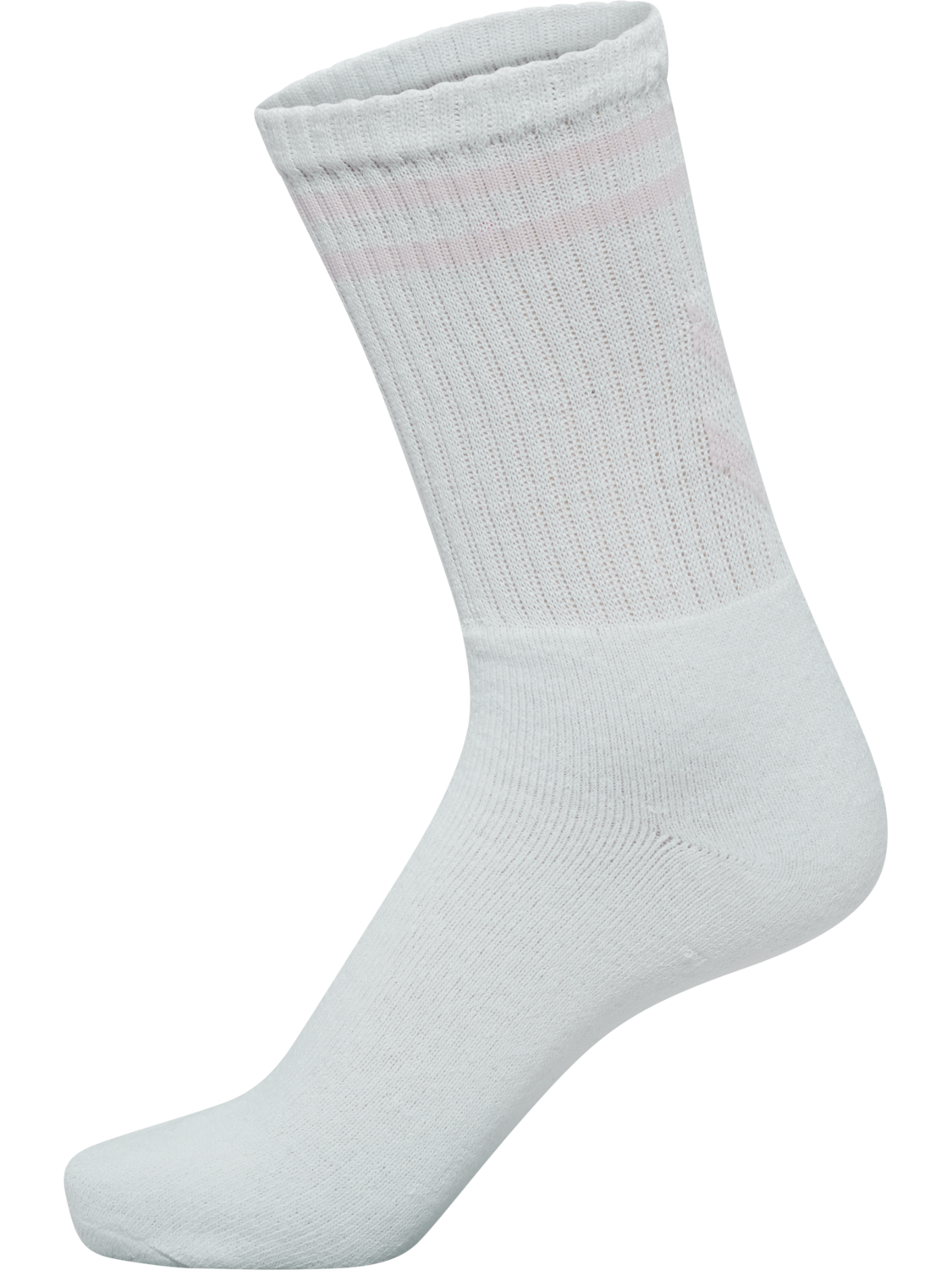 hml4 PACK DOUBLE STRIPE CREW SOCK, PALE WHITE/GREEN/PINK/BROWN, packshot