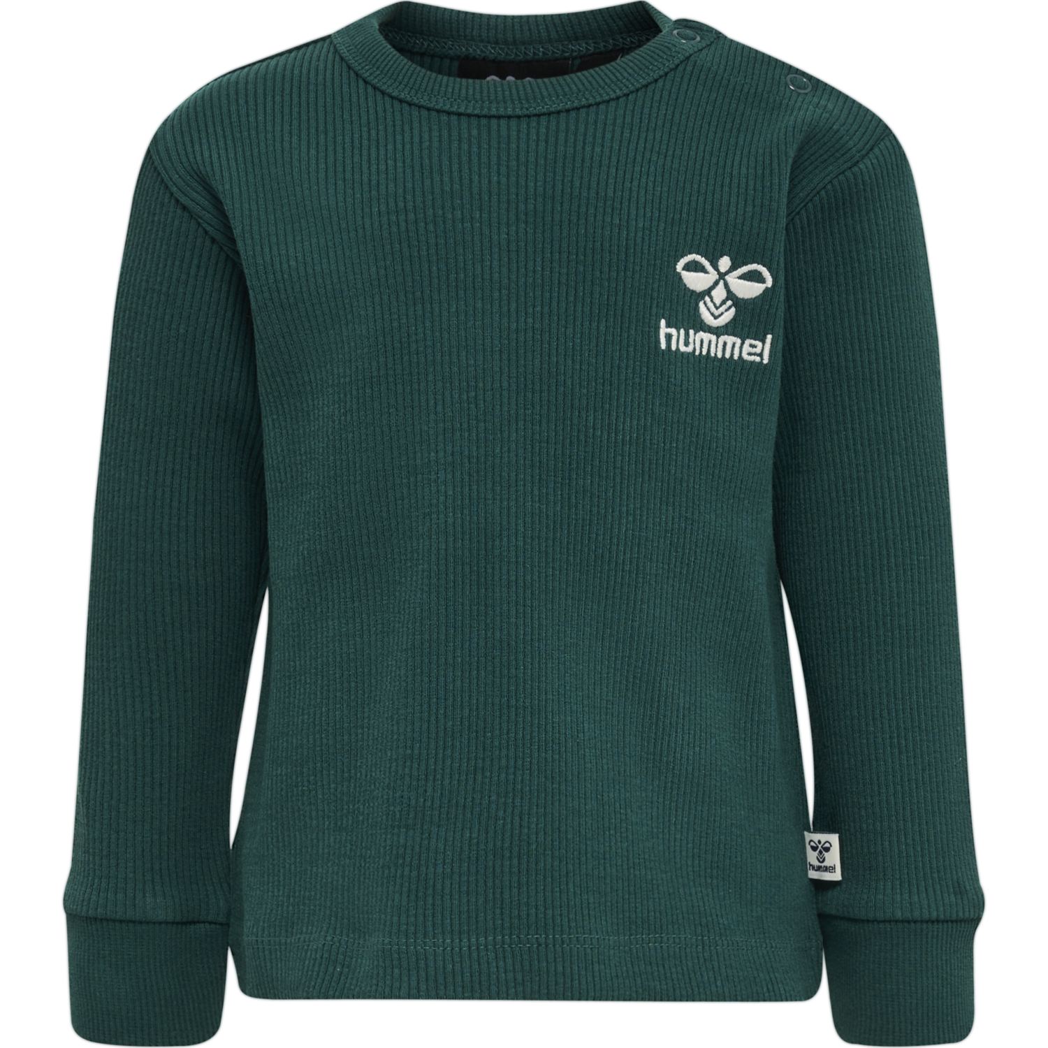 hmlSAMI T-SHIRT L/S, DEEP TEAL, packshot