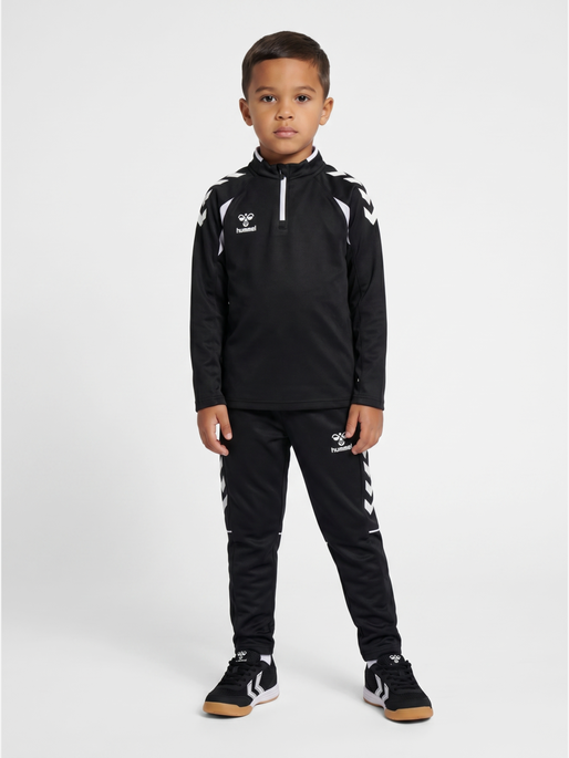 hmlCORE 2.0 TRAINING PANTS KIDS, BLACK/WHITE, model