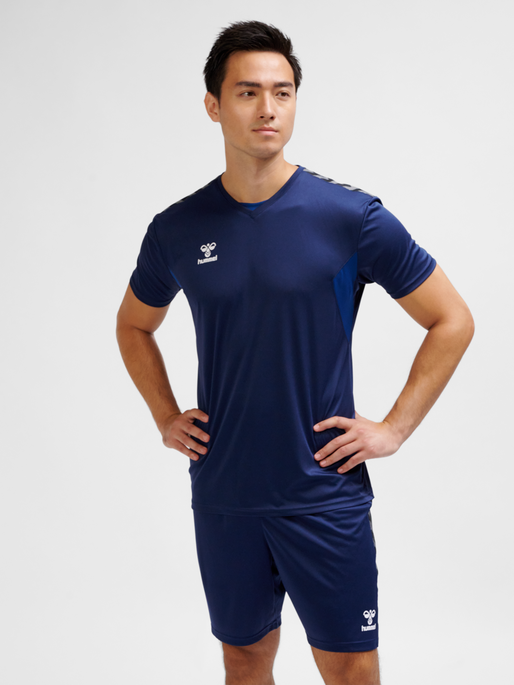 hmlAUTHENTIC PL JERSEY S/S, MARINE, model