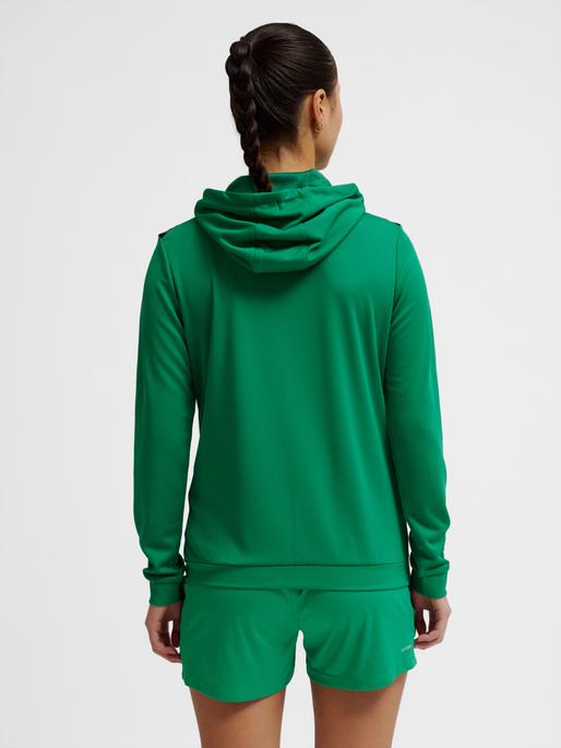 hmlAUTHENTIC PL ZIP HOODIE WOMAN, JELLY BEAN, model