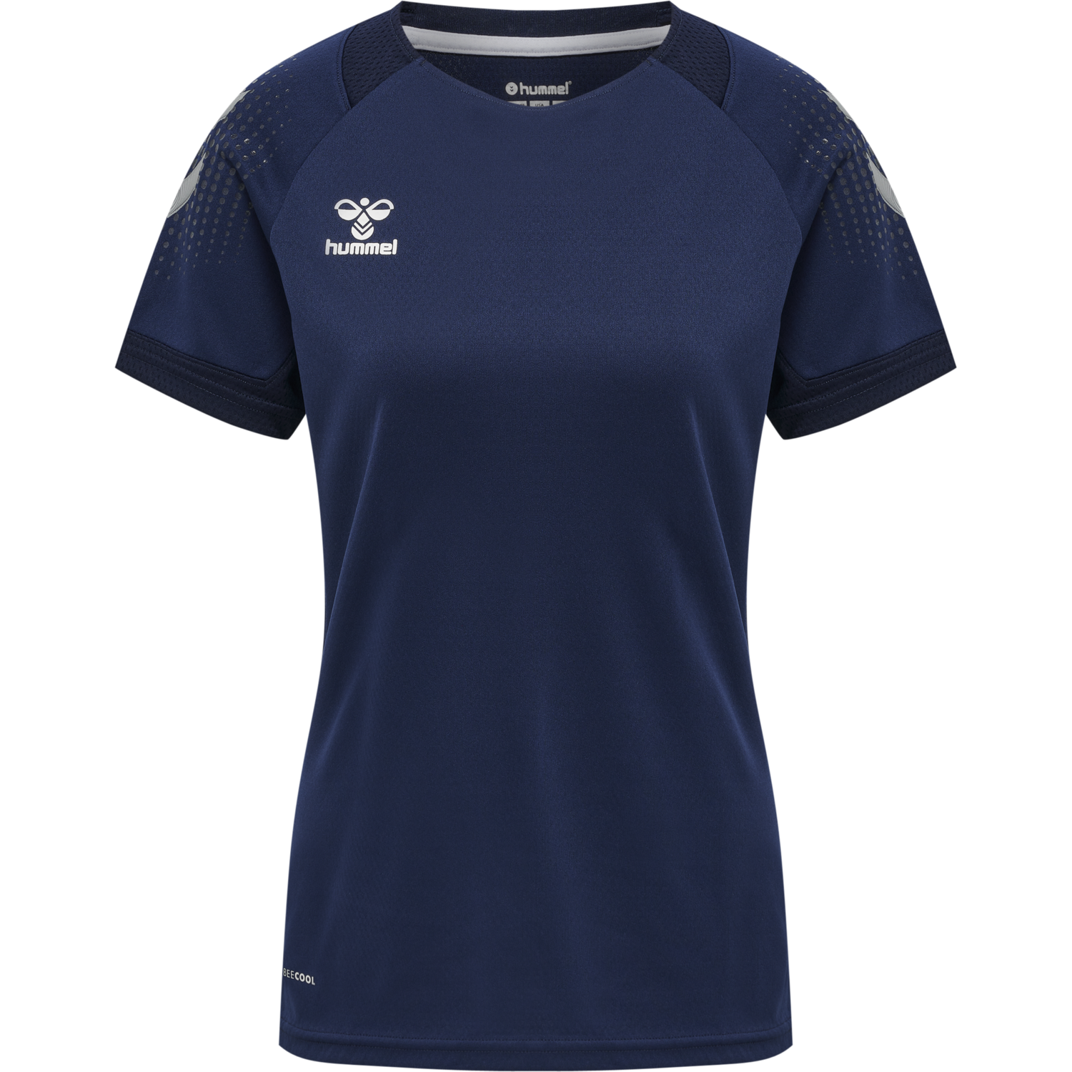 hmlLEAD WOMENS S/S POLY JERSEY, MARINE, packshot
