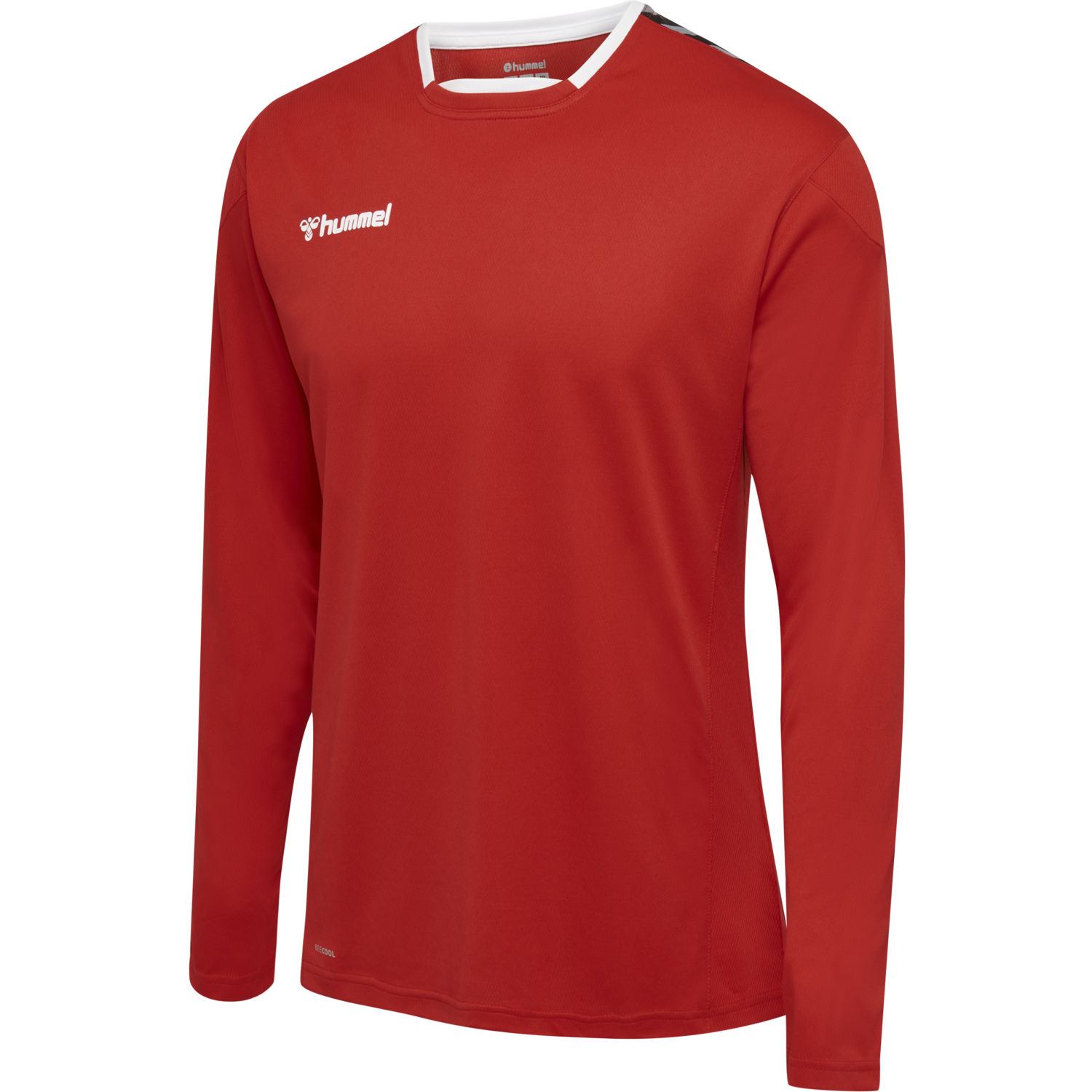 hmlAUTHENTIC KIDS POLY JERSEY L/S, TRUE RED, packshot