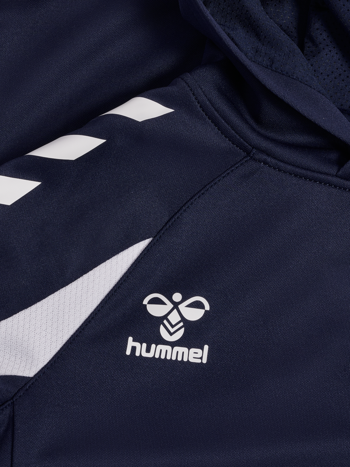 hmlCORE 2.0 HOODIE KIDS, MARINE/WHITE, packshot
