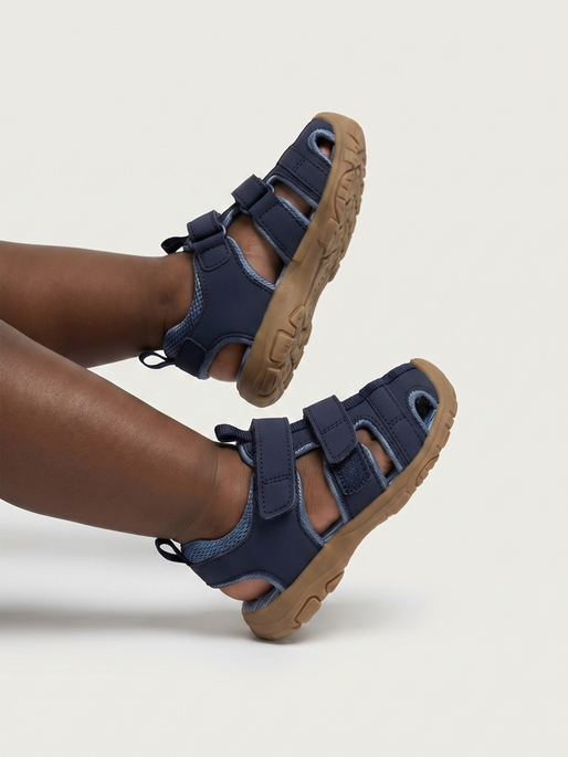 SANDAL VELCRO INFANT, DRESS BLUES, model