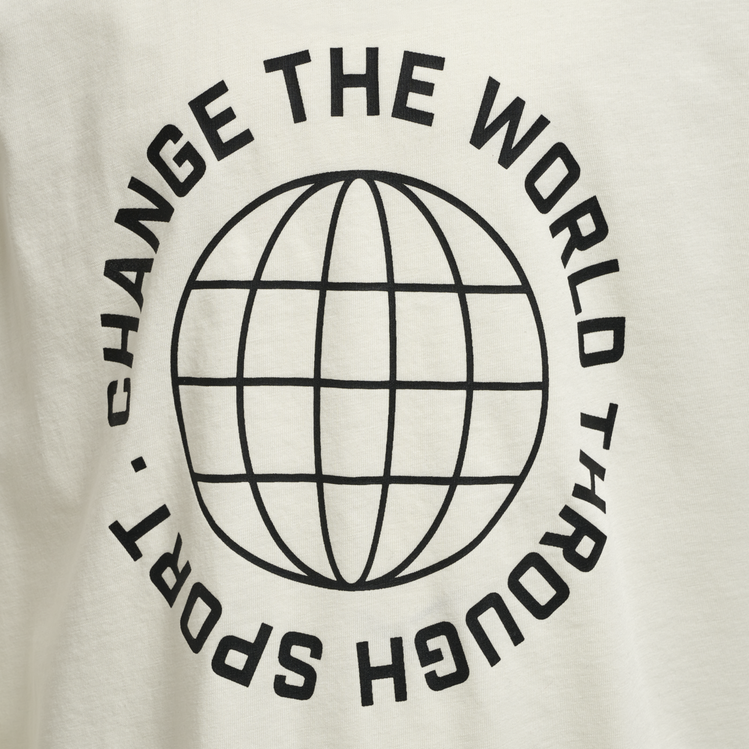 hmlGLOBAL T-SHIRT S/S, MARSHMALLOW, packshot
