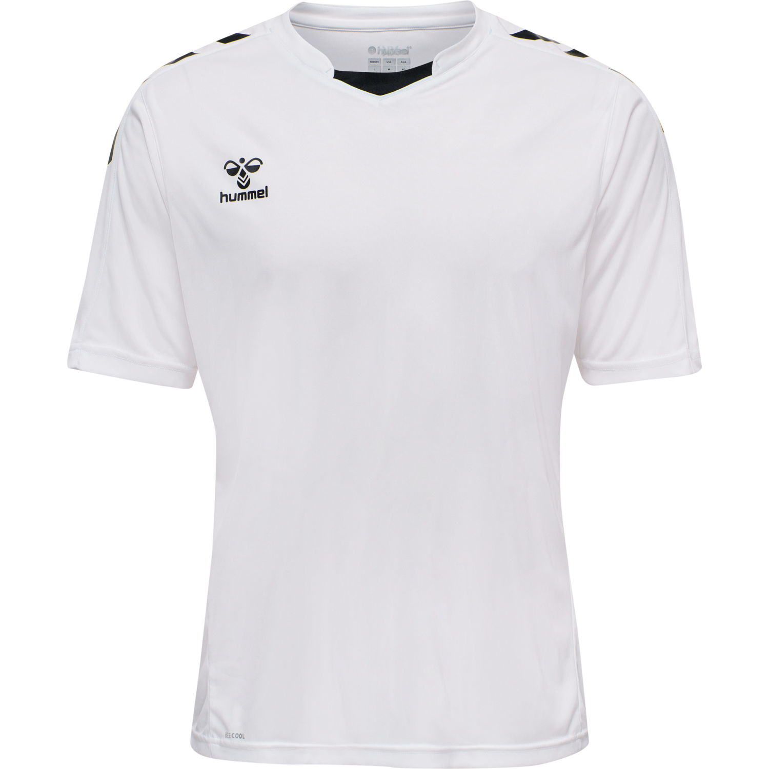 hmlCORE XK POLY JERSEY S/S, WHITE, packshot