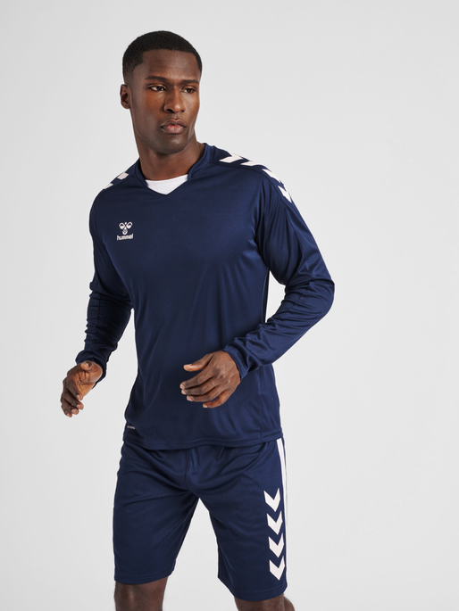 hmlCORE XK POLY JERSEY L/S, MARINE, model