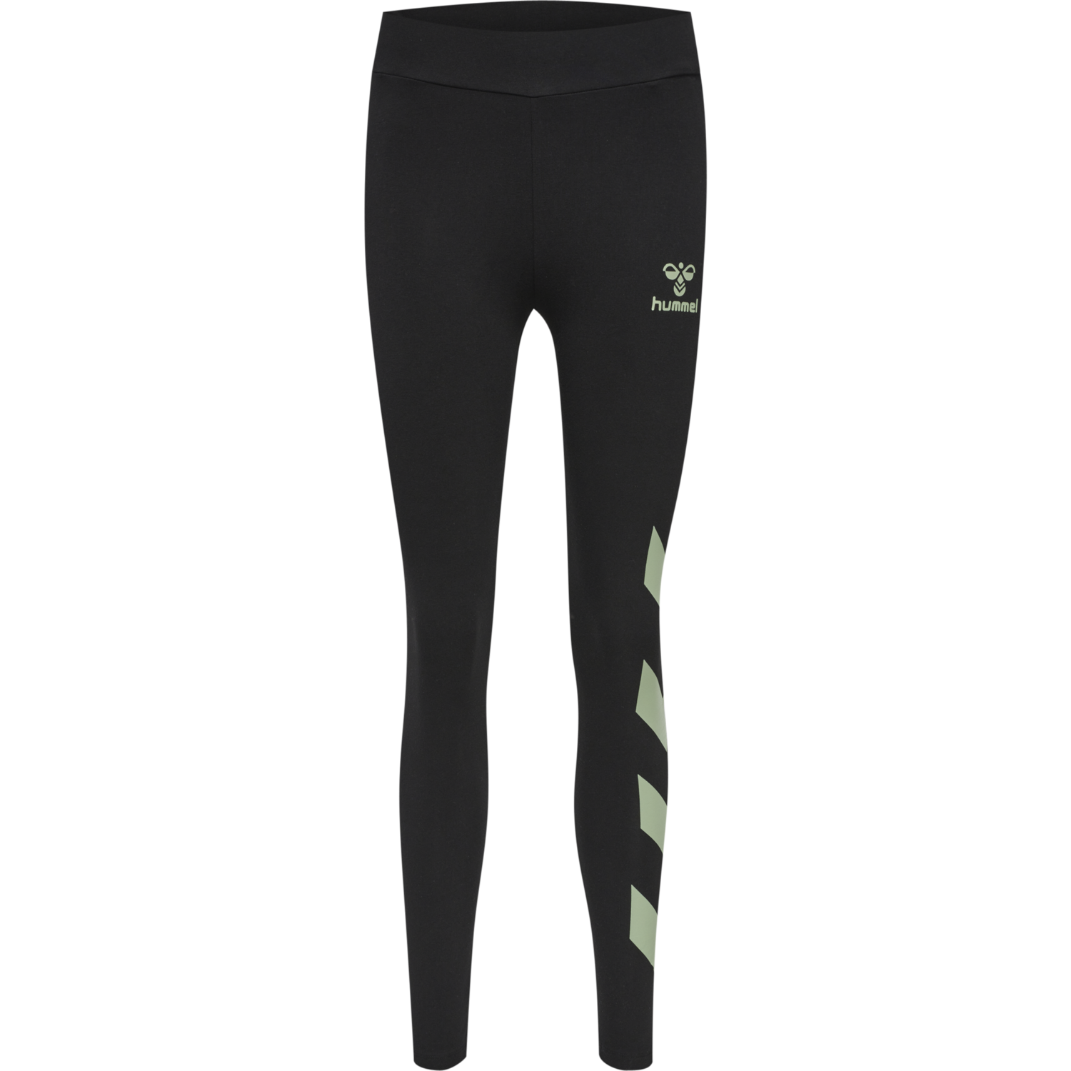 hmlSOMMER TIGHTS, BLACK/BASIL, packshot