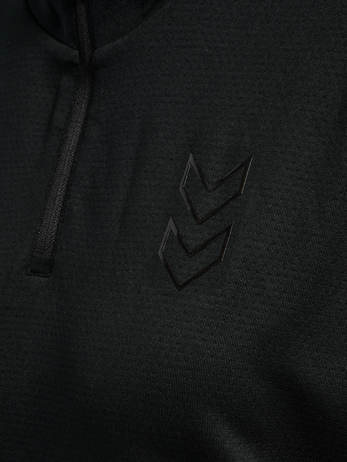hmlACTIVE PL HALF ZIP WOMAN, BLACK, packshot