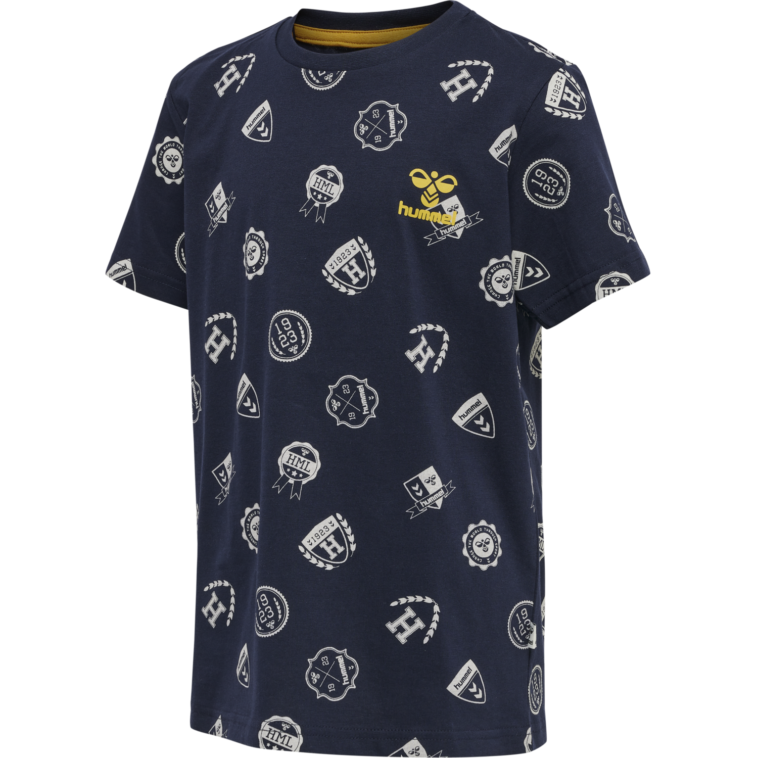 hmlART T-SHIRT S/S, BLACK IRIS, packshot