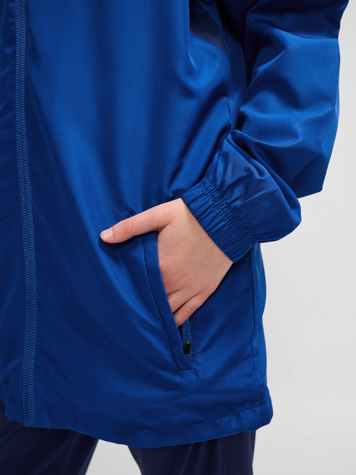 hmlAUTHENTIC PL ZIP HOODIE KIDS, TRUE BLUE, model