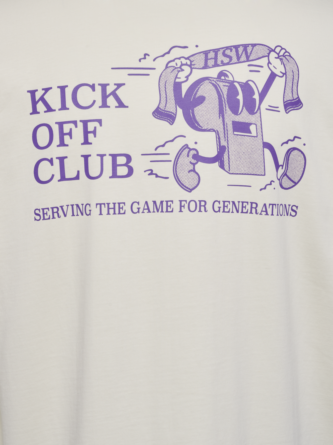 hmlLOOSE T-SHIRT S/S WHISTLE, BLANC DE BLANC/ROYAL PURPLE, packshot
