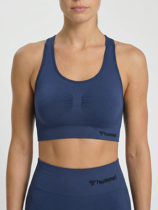 hmlMT SHAPING SEAMLESS SPORTS TOP, INSIGNIA BLUE, model