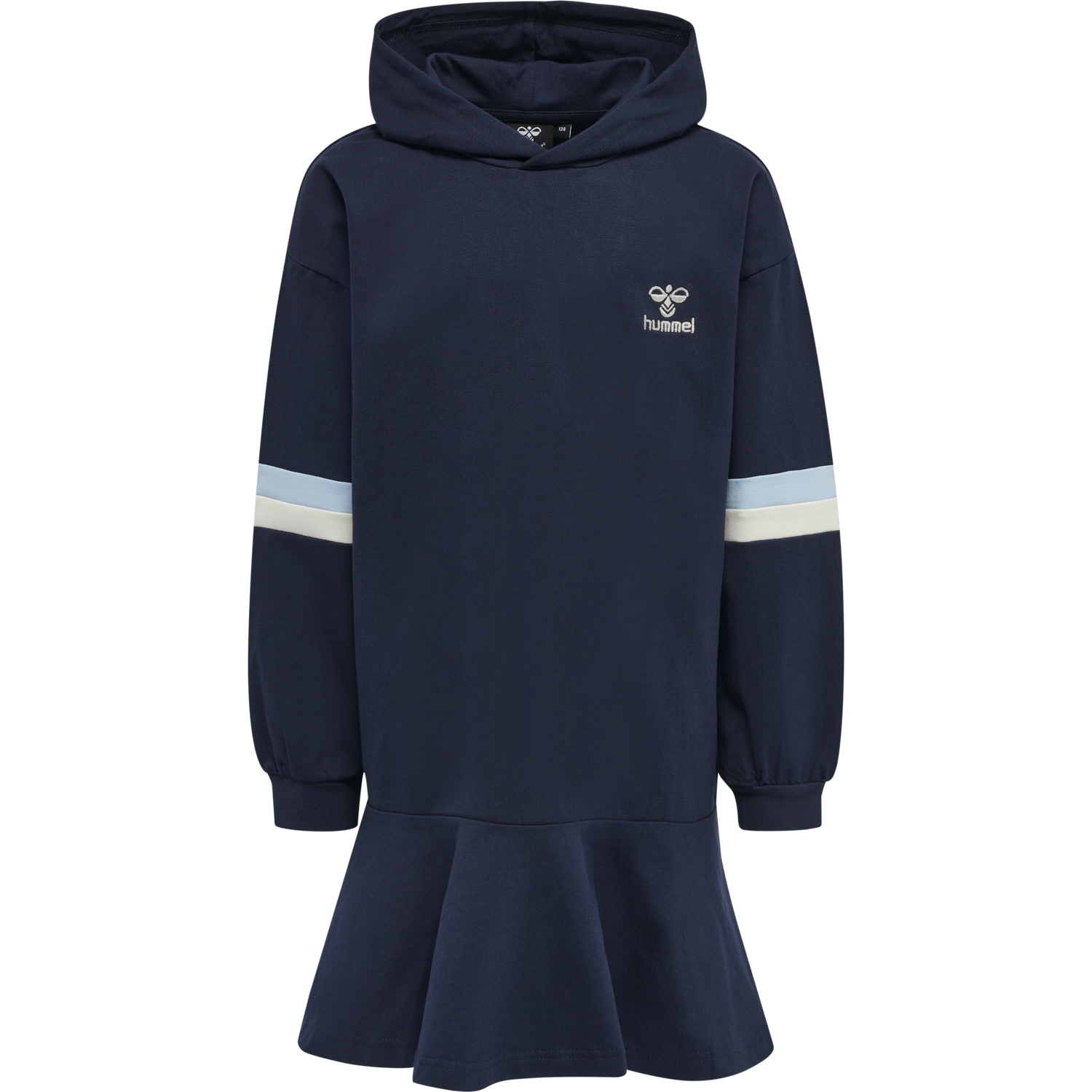 hmlBEVERLY HOODIE DRESS, BLACK IRIS, packshot