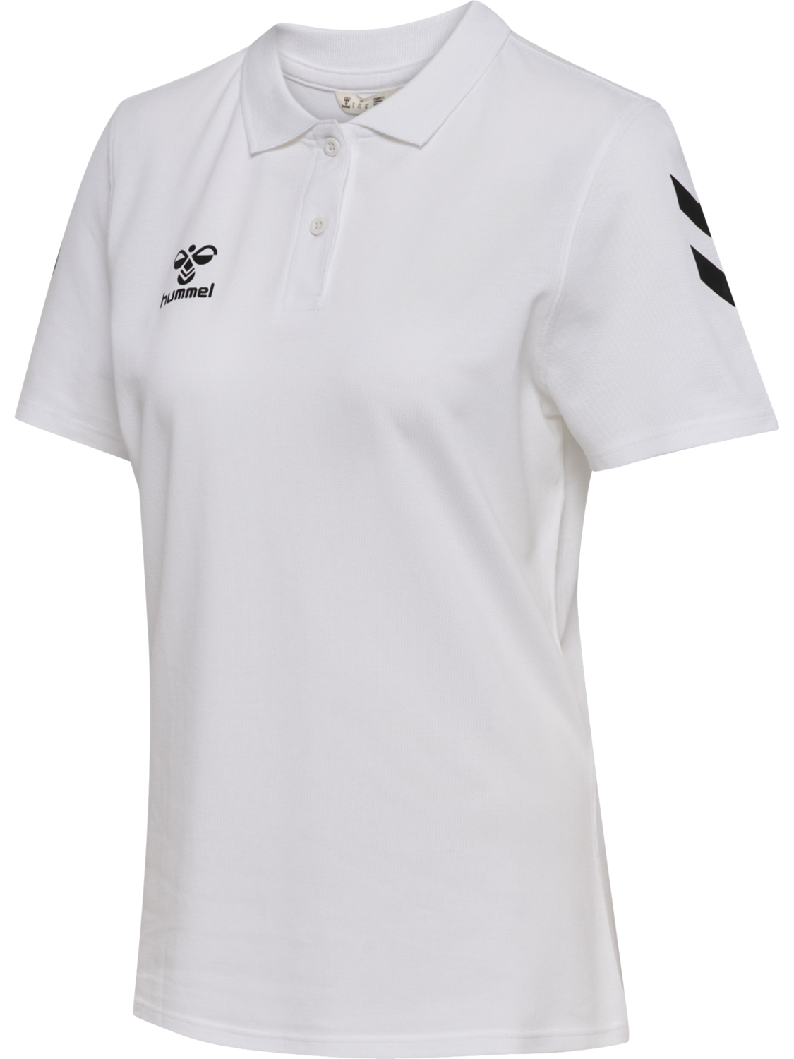 hmlGO 2.0 CHEVRON POLO WOMAN, WHITE, packshot