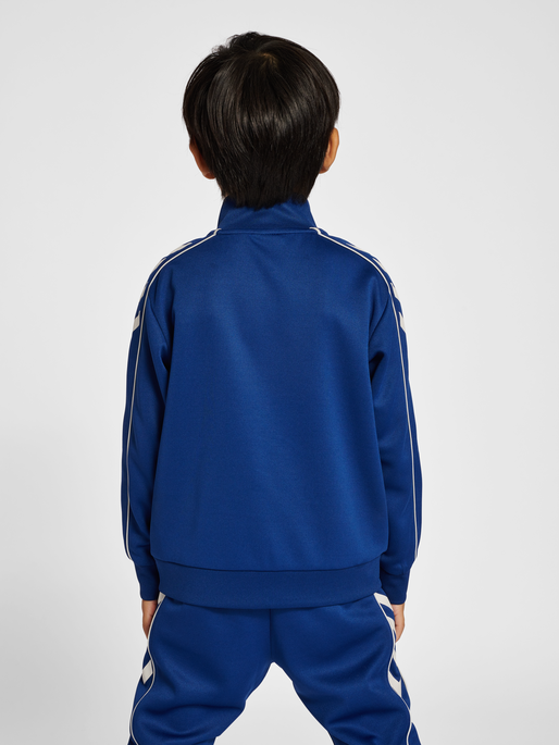 hmlTRACK TRACKSUIT, NAVY PEONY, model