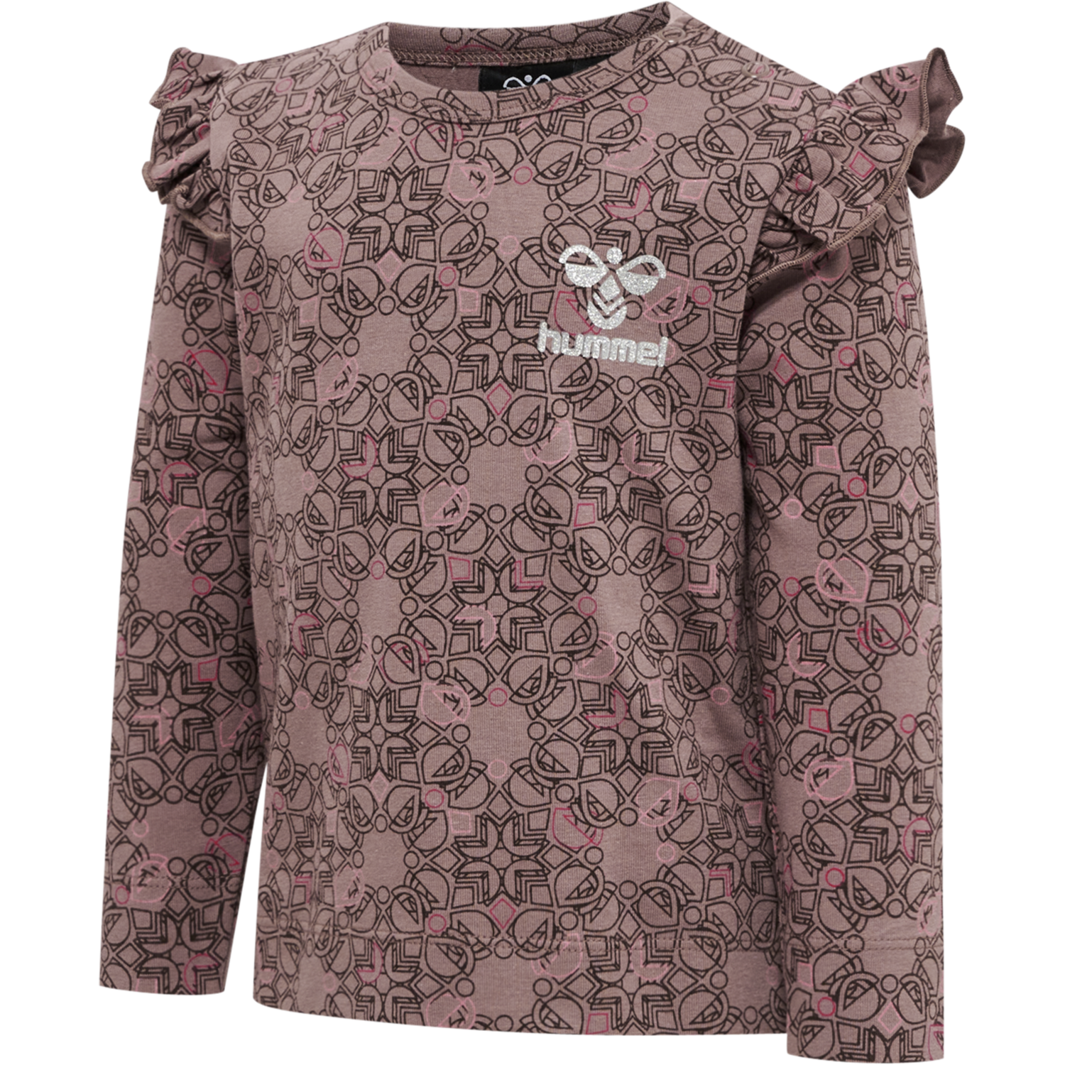 hmlFIA T-SHIRT L/S, DEEP TAUPE, packshot