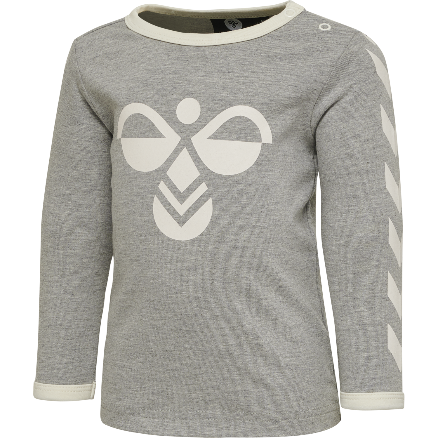 hmlFLIPPER T-SHIRT L/S, GREY MELANGE, packshot
