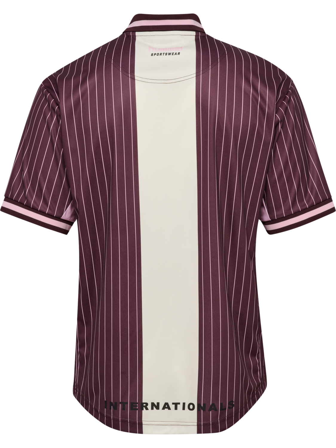 hmlLOOSE FB JERSEY S/S STRIPED, VINEYARD WINE, packshot