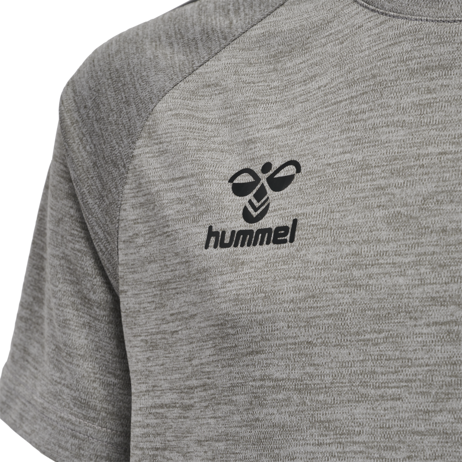 hmlCORE XK CORE POLY TEE S/S KIDS, GREY MELANGE, packshot