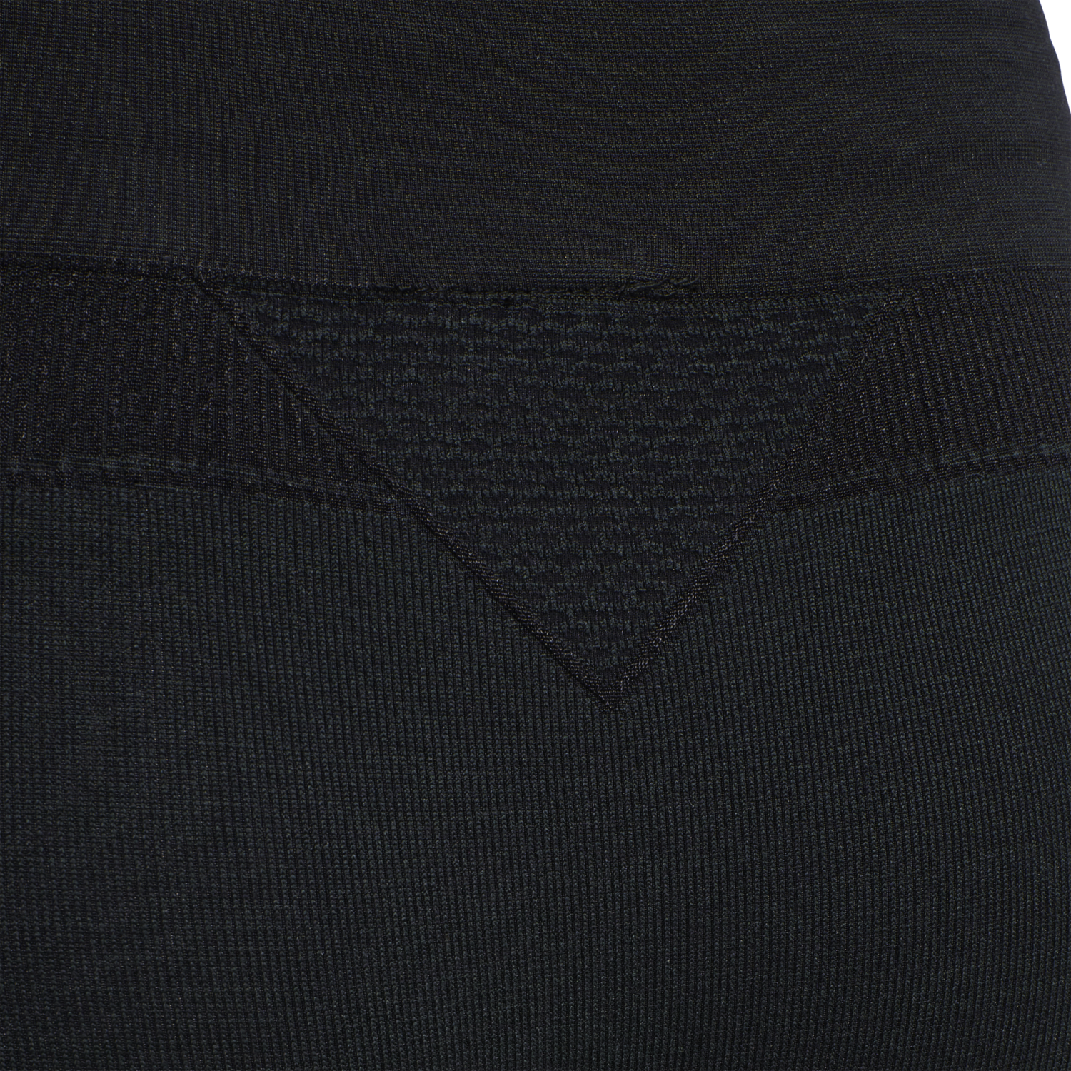 hmlCLEA SEAMLESS MID WAIST TIGHTS, BLACK MELANGE, packshot