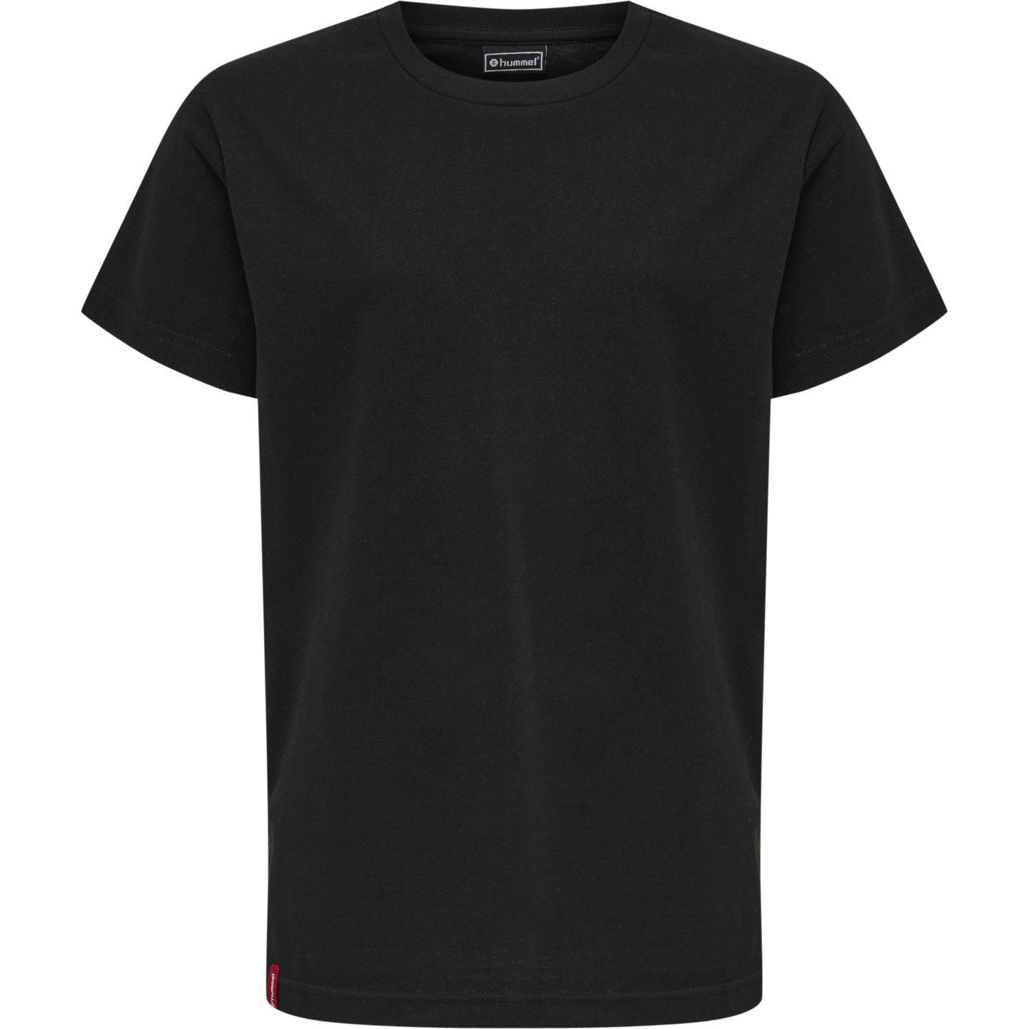 hmlRED BASIC T-SHIRT S/S KIDS, BLACK, packshot