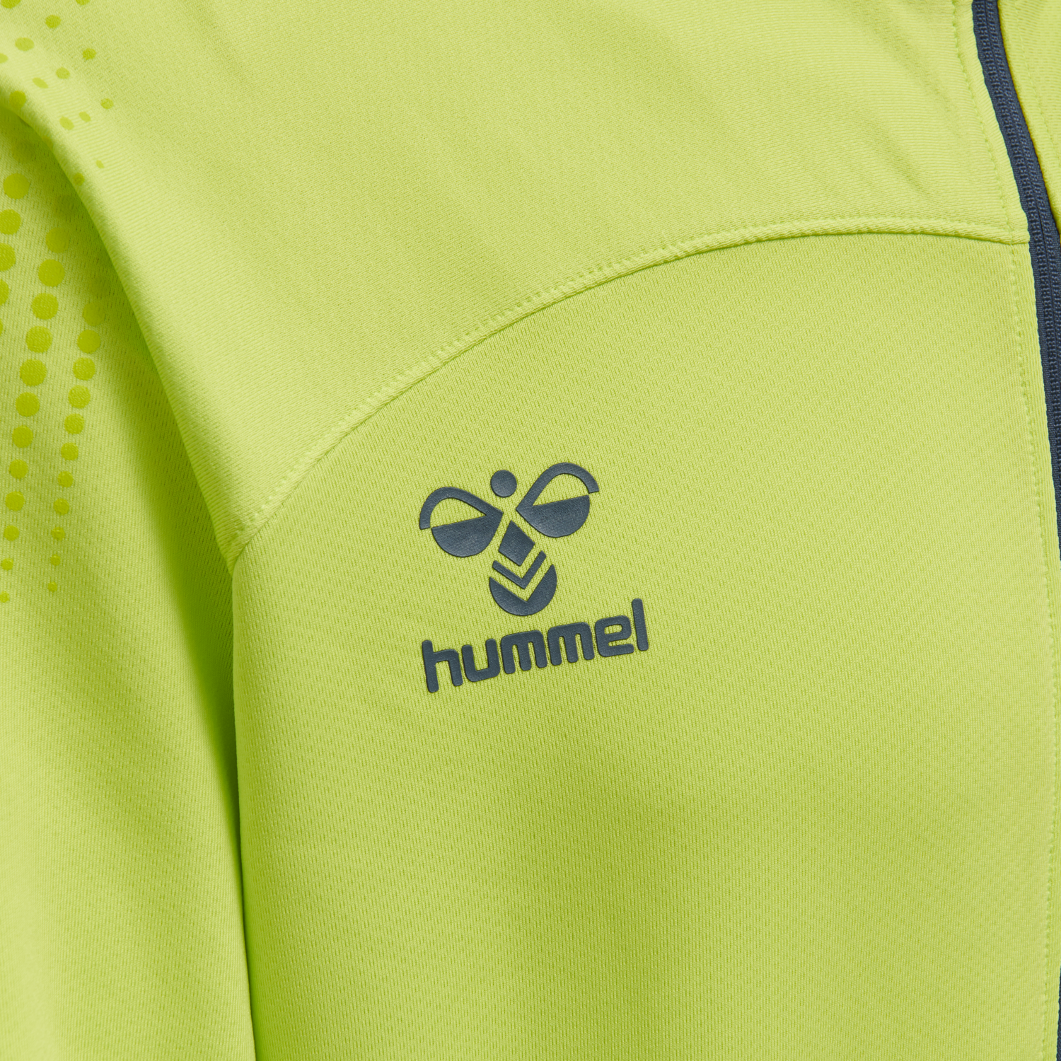 hmlLEAD POLY ZIP JACKET, LIME PUNCH, packshot