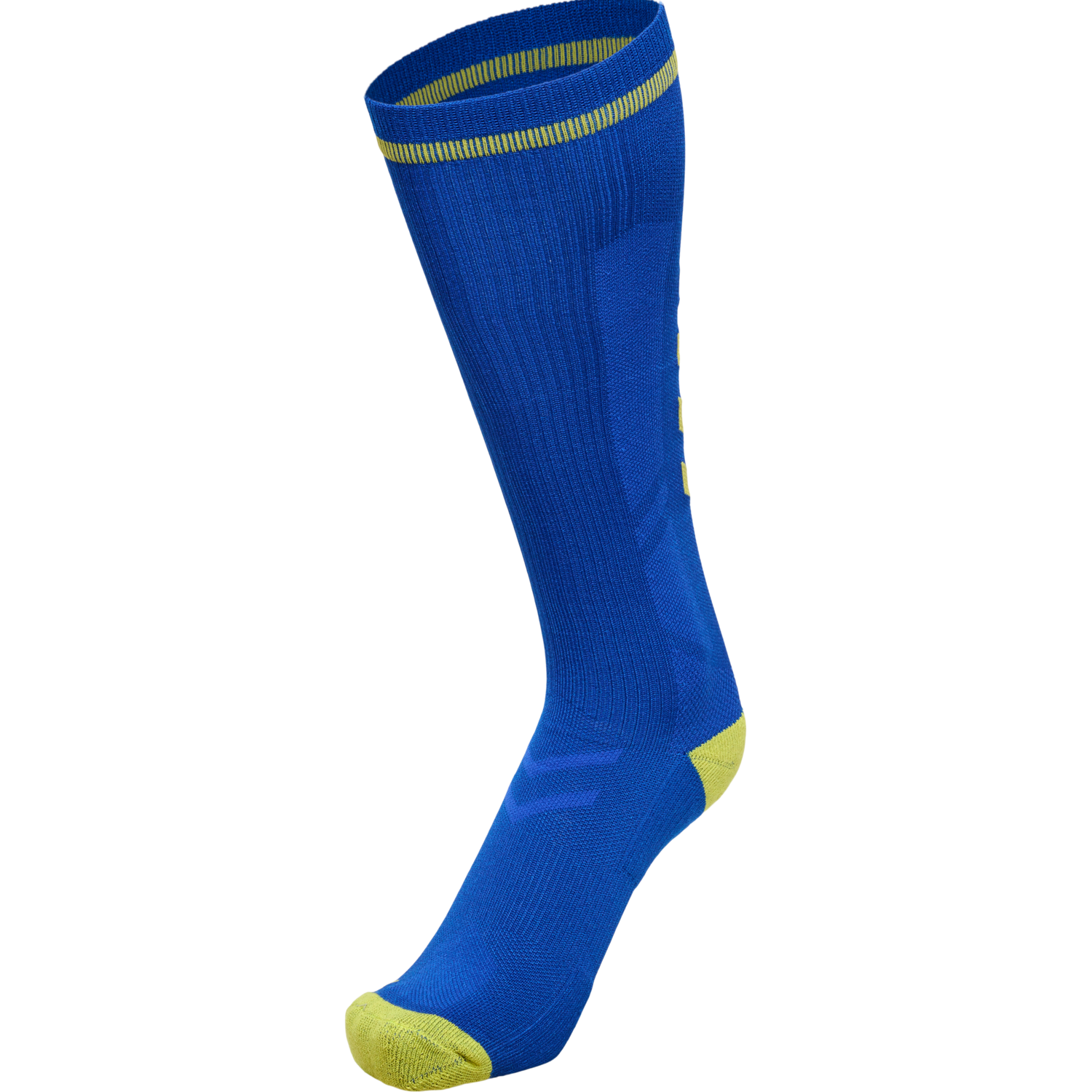 ELITE INDOOR SOCK HIGH, TRUE BLUE/BLAZING YELLOW, packshot