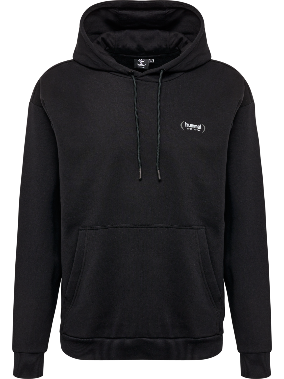 hmlFELIX LOOSE HOODIE, BLACK, packshot
