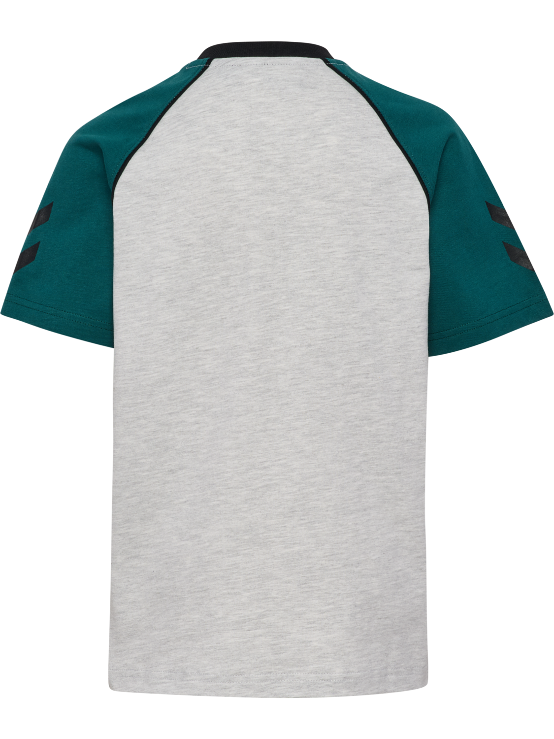 hmlJR REG V-NECK T-SHIRT SS, LIGHT GREY MELANGE, packshot