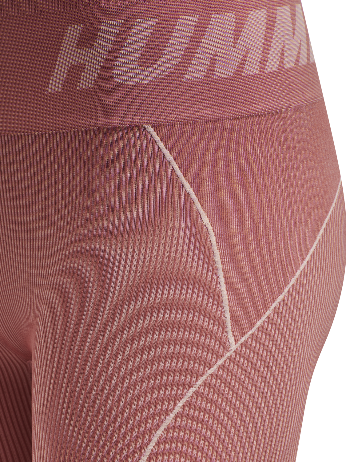 hmlTE CHRISTEL SEAMLESS MW TIGHTS, WITHERED ROSE/ROSE TAN MELANGE, packshot