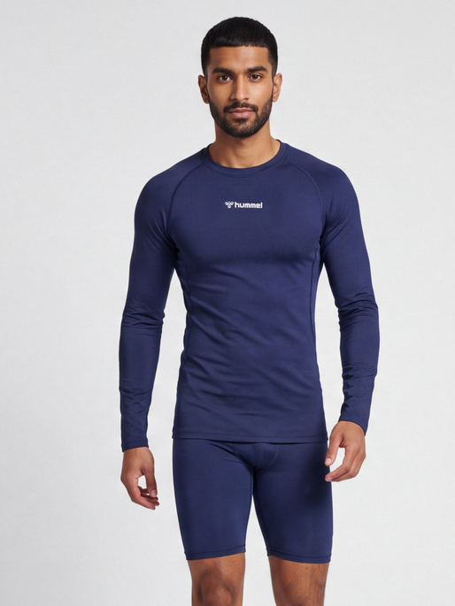 hmlBL PERFORMANCE TEE L/S, MARINE, model