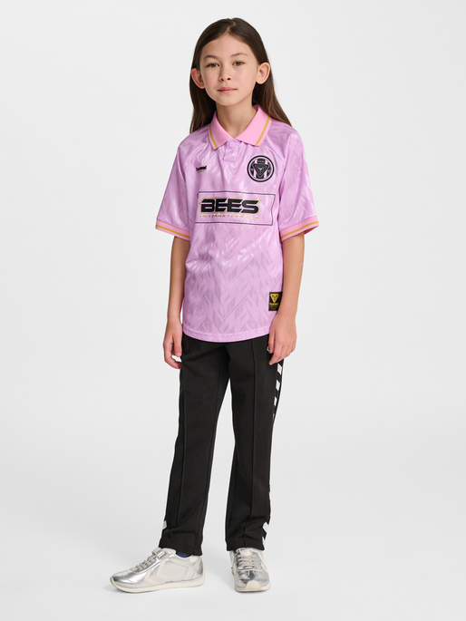 hmlJR LOOSE BAY SOCCER JERSEY S/S, PASTEL LAVENDER, model