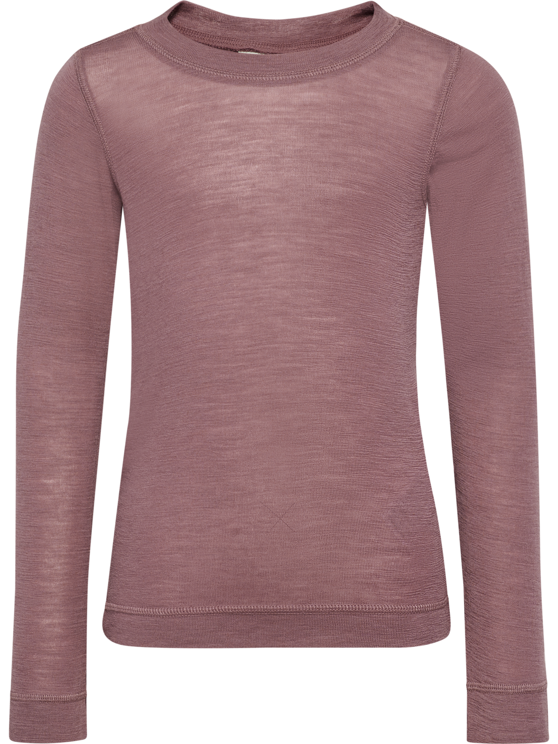 hmlJR WOOL RIB T-SHIRT L/S, TWILIGHT MAUVE, packshot