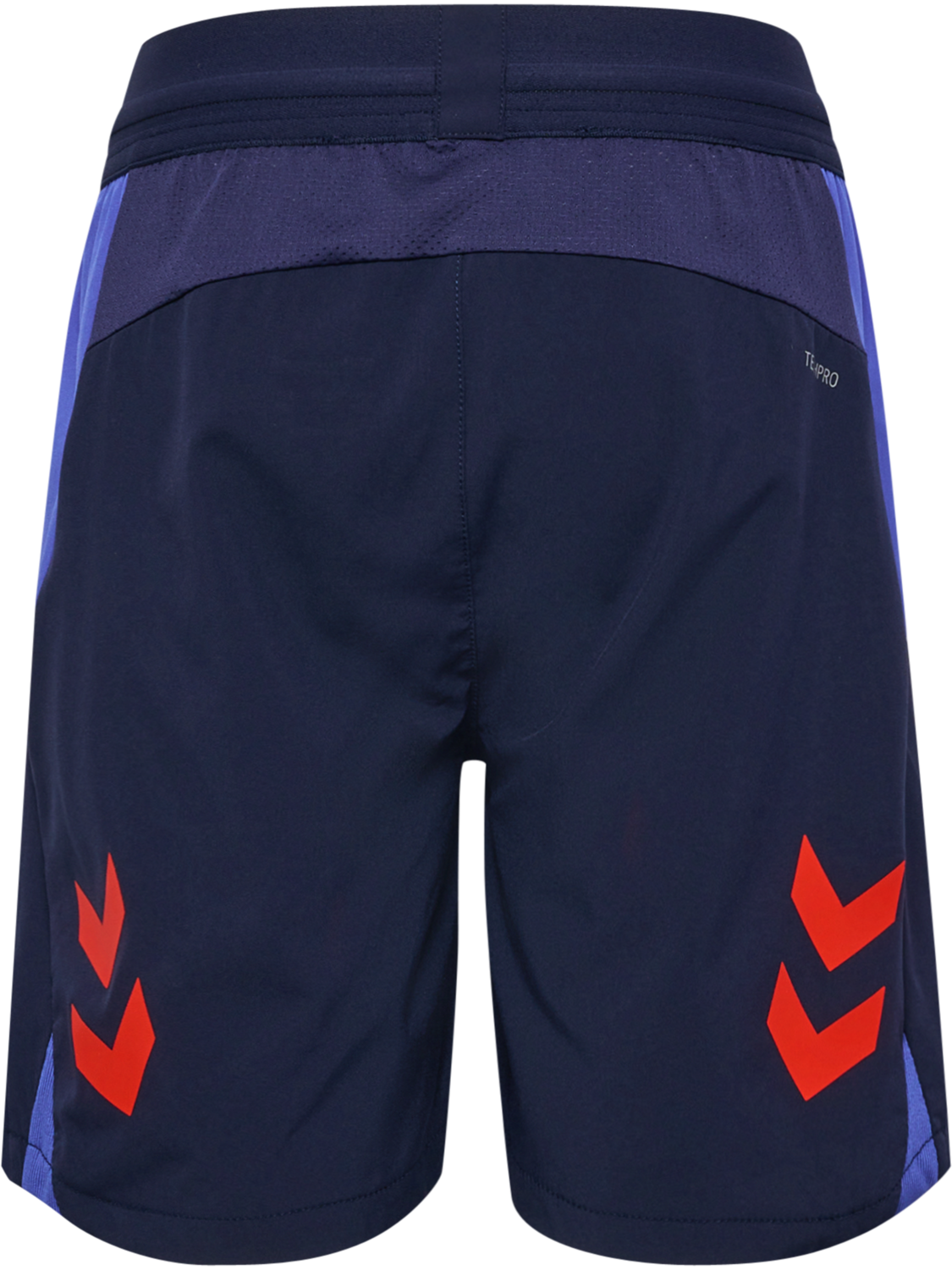 hmlBLAZE26 PRO TRAINING SHORTS KIDS, MARINE/CHERRY TOMATO, packshot