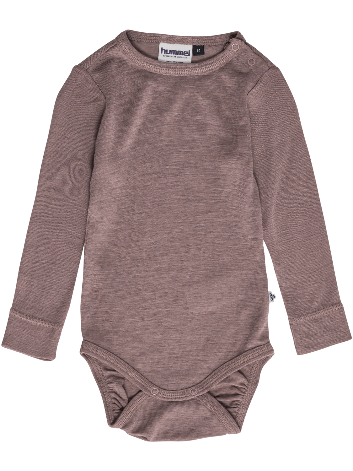 hmlMINI WOOL RIB BODY L/S, TWILIGHT MAUVE