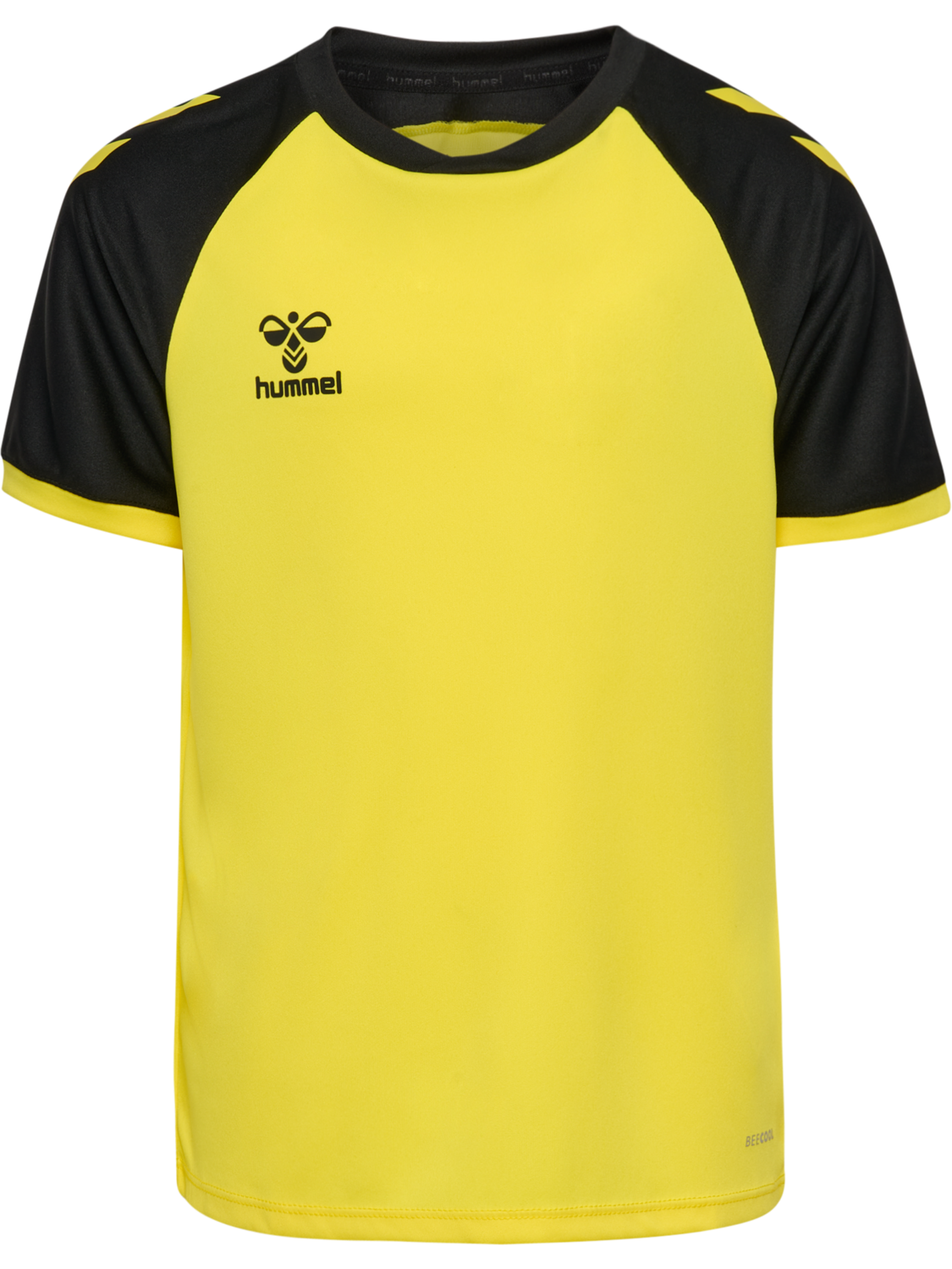 hmlMATCH LEAGUE JERSEY S/S KIDS, BLAZING YELLOW/BLACK, packshot