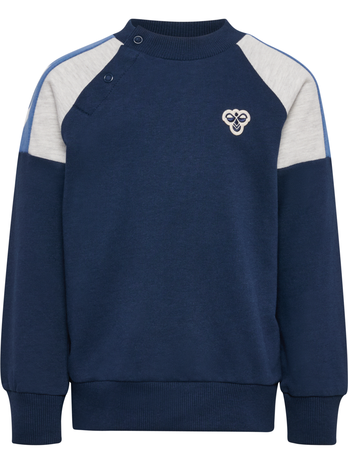 hmlMINI REG BLOCK SWEATSHIRT, DRESS BLUES, packshot