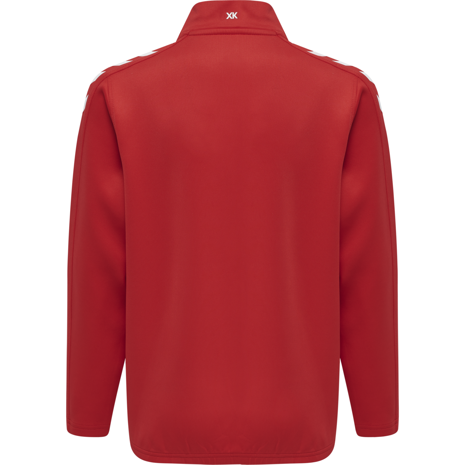 hmlCORE XK HALF ZIP POLY SWEAT KIDS, TRUE RED, packshot