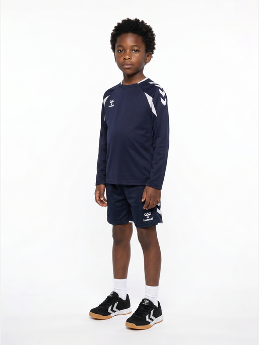 hmlCORE 2.0 CREW NECK KIDS, MARINE/WHITE, model